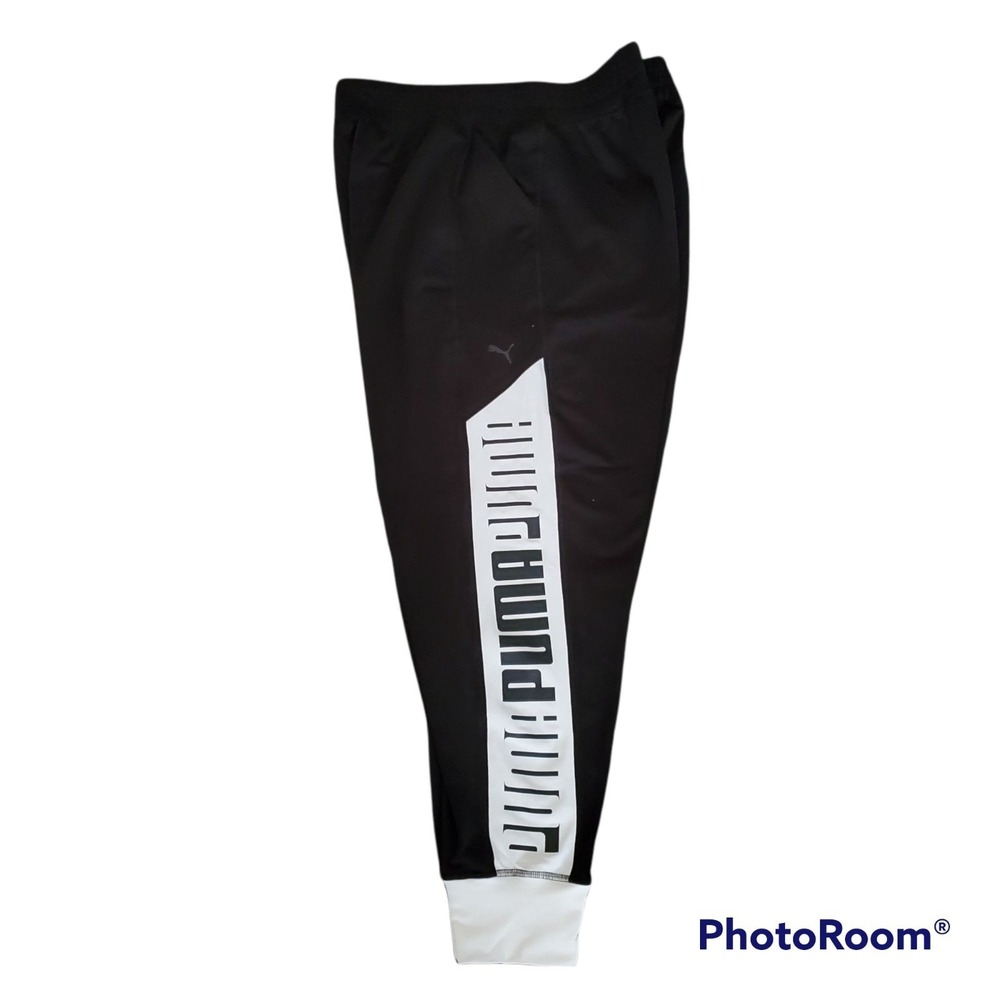 PUMA Women's Black & White Logo Printed dryCELL Running & Training Joggers XL - Picture 12 of 12